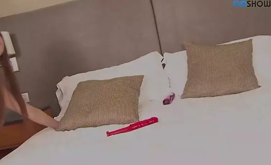 Intense Orgasm Reached Through Red Dildoinduced Squirting